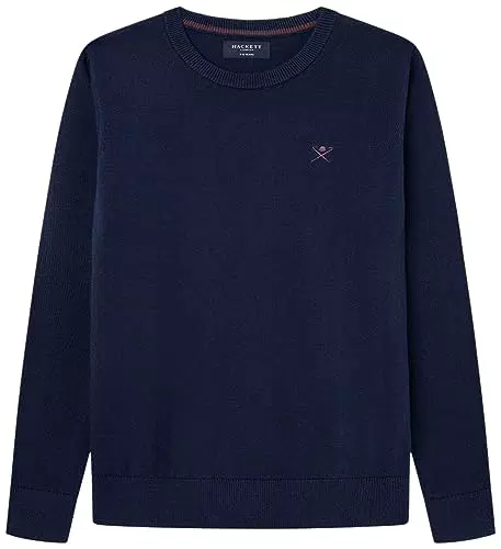 Hackett London Jungen Logo Crew Pullover, blau, 2 Jahre