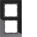 Hager B7  Rahmen 2 Elemente Glas anthrazit