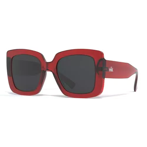 Hanukeii Unisex Fuerteventura Sonnenbrille, Rot, One Size