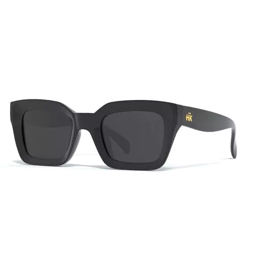 Hanukeii Unisex Los Roques Sonnenbrille, Schwarz, One Size