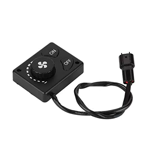 Heizung Regler, DC 12V / 24V Standheizung Knopf Schalter Klimaanlage Schalter für Pkw-LKW-Luft- -Heizung