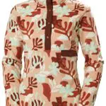 Helly Hansen Damen W Maridalen Fleece Jacket, Terracotta Icon Print