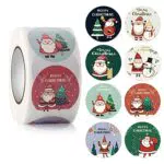 Herbst 500 Stück Weihnachtsaufkleber Rund Etiketten Weihnachten Sticker für Weihnachten Umschlag Geschenktüten
