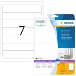 HERMA 8620 Ordnerrücken Etiketten kurz schmal, 10 Blatt