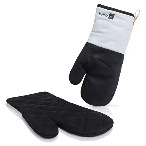HEYNNA Ofenhandschuhe Topflappen aus 100% Baumwolle