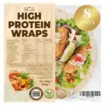 High Protein Wraps low carb, 8 Protein Tortilla 320 g mit 18% Protein aus 3 Eiweißquellen