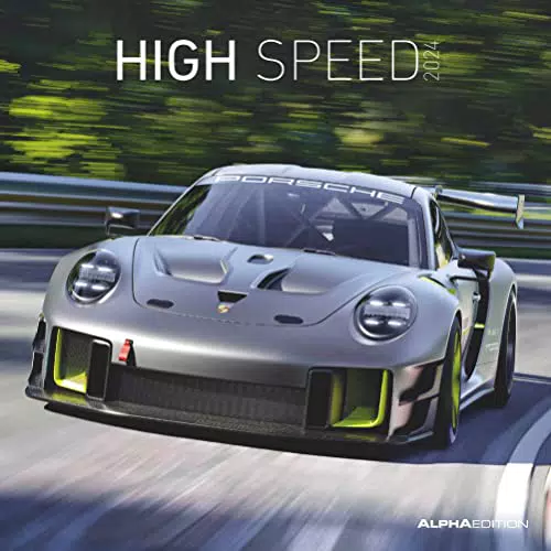 High Speed 2024 - Broschürenkalender 30x30 cm - Kalender mit Platz für Notizen - Bildkalender - Wandplaner - Technikkalender