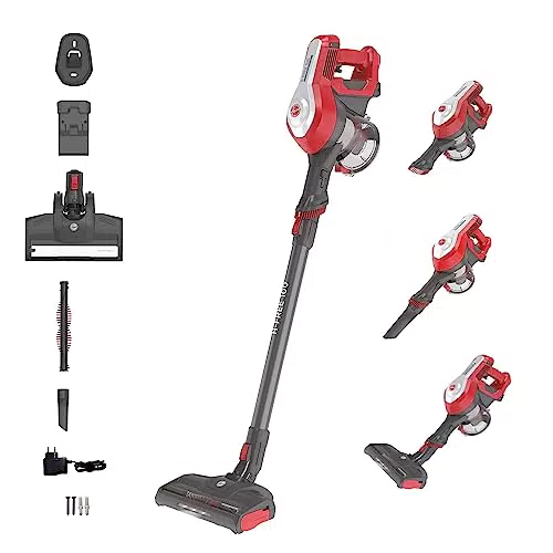 Hoover Akku-Staubsauger H-FREE 100 HOME ohne Beutel mit bis zu 40 Min. Laufzeit I Staubsauger kabellos mit LED-Licht