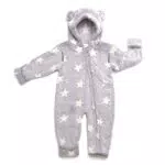 Hoppediz Baby Overall aus Fleece, extra lange Beine - perfekt für die Babytrage