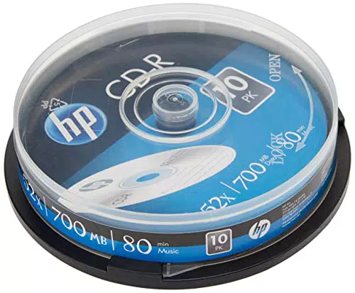 HP CD-R Rohlinge 700MB 52fach 10er Spindel