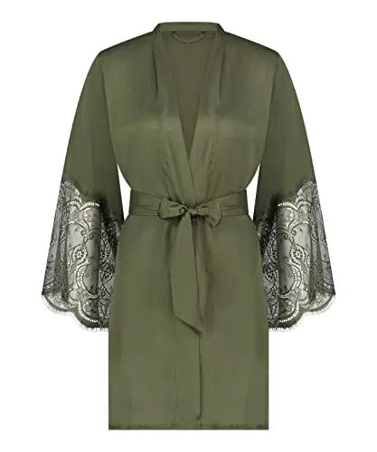 Hunkemöller Kimono Satin - Four Leaf Clover - XS/
