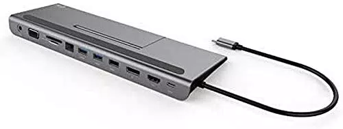 i-tec USB-C 4K Metal Docking Station 1x HDMI 1x VGA 1x DisplayPort 1x Ethernet GLAN 2X USB-A 3.0 1x USB-A 2.0 1x USB-C Power Delivery TB3 Kompatibel