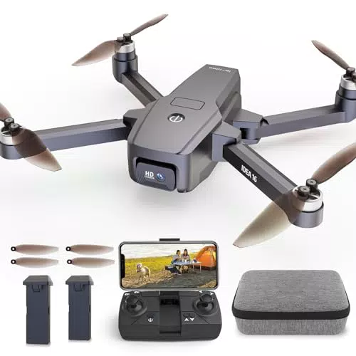 IDEA16 Drohne mit einstellbarer 2K Kamera, 5GHz WIFI FPV Drohnen mit 2 Kameras