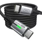 INIU USB C Kabel, 100W 5A PD QC 4.0 Type C Schnellladekabel USB C auf USB C Kabel