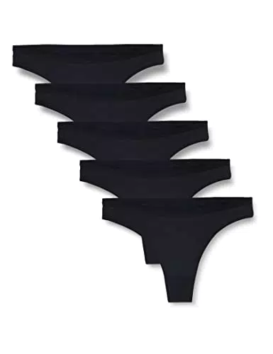 Iris & Lilly Damen Tanga-Unterwäsche Mikrofaser, 5er-Pack