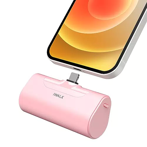 iWALK Kleine Powerbank 4300mAh Ultrakompakt Tragbares Ladegerät Externer Akku Kompatibel mit iPhone 14