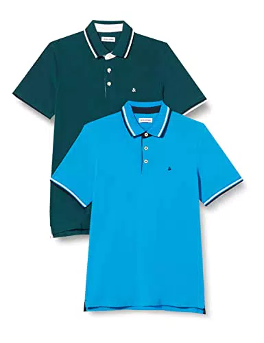 JACK&JONES JJEPAULOS Polo SS 2PK MP NOO