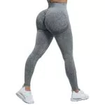 JN JANPRINT Gym Leggings Damen Scrunch Butt Sport Leggings Booty Lifting Seamless Fitnesshose Po Push up Yogahose High Waist Slim Fit Lang Blickdicht Laufhose Tights