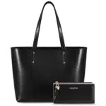 Jocose Moose Damen Shopper, Groß Handtasche Damen, Vintage Leder Tote Bag Schultertasche