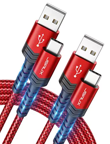 JSAUX USB C Kabel 3, 1A, USB Typ C Ladekabel Schnellladung Kompatibel mit Samsung Galaxy S23 S22 S21 S20 S10 S9 S8 Plus