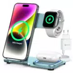 Kabelloses Ladegerät, 3 in 1 Induktive Ladestation