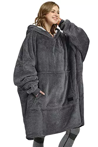 Kato Tirrinia Übergroße Warme Hoodie Sweatshirt Decke
