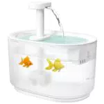 Katzen Trinkbrunnen: 3.5L Katzenbrunnen mit Vierfach-Aktivkohlenfilter Kabelloser Wasserpumpe - Ultra Leise Wasserbrunnen für Katzen & Hunde mit USB Anschluss