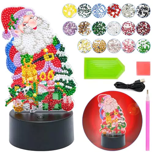 Kazaigou Basteln Mädchen 5 6 7 8 9 10 Jahre, Weihnachten Diamond Painting Geschenke für Mädchen Teenager