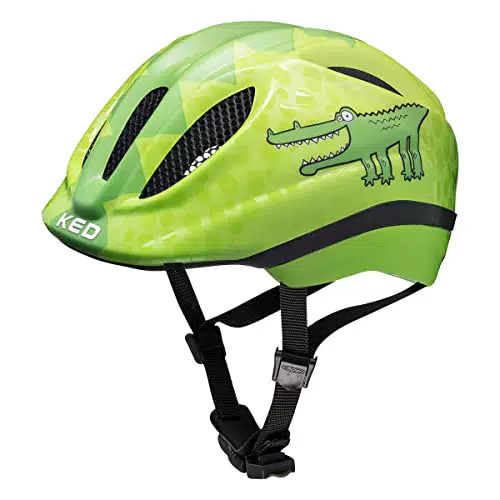 KED Kinder Meggy Trend Fahrradhelm, Green Croco, S/M