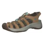 KEEN Damen Astoria West Sandalen, Doe/Blue Glass-Leder