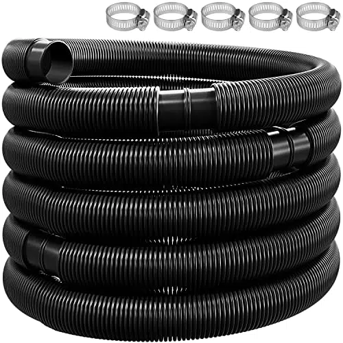 KESSER Poolschlauch 10m / Ø 32mm, Schwimmbadschlauch mit Muffen