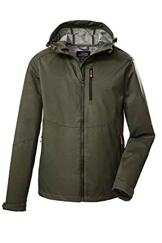 Killtec Herren Softshelljacke/Outdoorjacke mit Kapuze KOS 84 MN SFTSHLL JCKT; dunkeloliv 39142-000