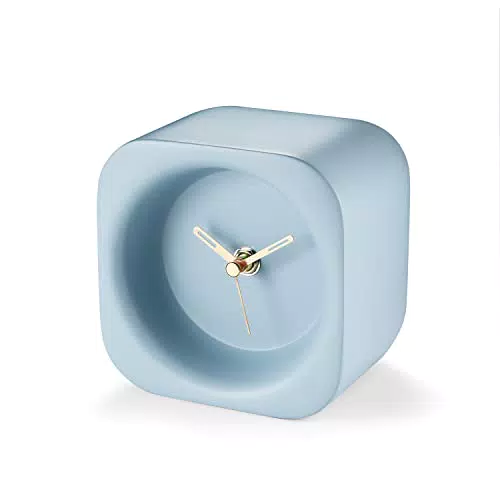 KIMOMT Silent Non Ticking Tischuhr Vintage Home Dekorative Kleine Mini Kaminuhr Analoge Wohnzimmer Deko Modern Regal Schreibtisch Mantel Uhr Tischuhren