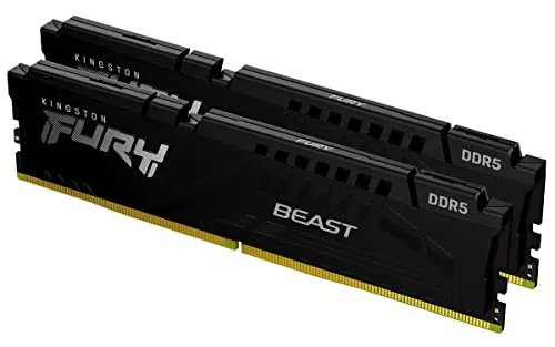 Kingston FURY Beast DDR5 32GB 4800MT/s CL38 DIMM Desktop Gaming Speicher Kit mit 2 - KF548C38BBK2-32