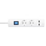 Kopp Plus 2-fach Steckdosenleiste Ladeport, 1, 4 m Kabel