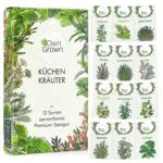 Kräuter Samen Set : 12 Sorten Garten- und Küchenkräuter Samen Set Petersilie Samen