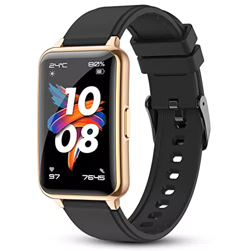 KUUFER Smartwatch, Fitness Tracker mit 1, 57 Zoll Quadrat Personalisiertem Bildschirm