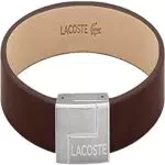 Lacoste Lederarmband für Herren Kollektion TRAVELER Braun - 2040071