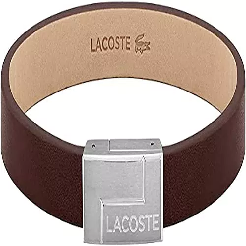 Lacoste Lederarmband für Herren Kollektion TRAVELER Braun - 2040071
