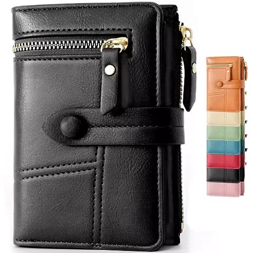 Lakpopya Geldbörse Damen 14×10cm, Geldbeutel Viele Fächer