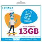 Lebara Hello! M Prepaid SIM-Karte, Handy-Tarif ohne Vertrag