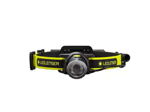 Ledlenser iH8R, Profi-Stirnlampe, inkl. Helmhalterung und Gürteltasche