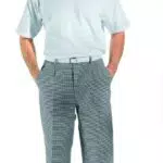 LEIBER Koch-Hose Bäcker-Hose - schwarz/weiß-pepita - Größe: 46