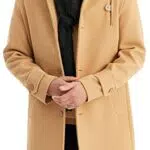 Leif Nelson Mantel Herren braune Jacke Kurzmantel Slim Fit Wollmantel Wintermantel Übergangsjacke Männer Winter Trenchcoat Lange Freizeitjacke Business Größe