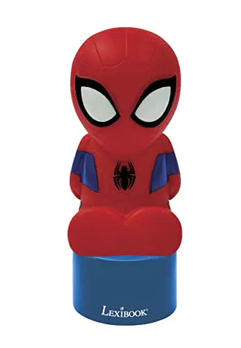Lexibook NS01SP Spiderman Nachtlicht und Lautsprecher für Kinderzimmer
