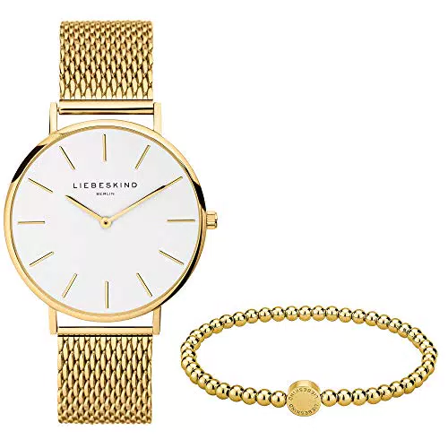 Liebeskind Set aus Armbanduhr und Beadarmband LS-0091-MQB