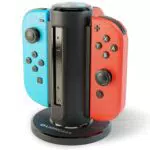 Lioncast Joy Con Quad-Charger für Nintendo Switch -Controller extra Stabiler Stand - Halterung Ladestation