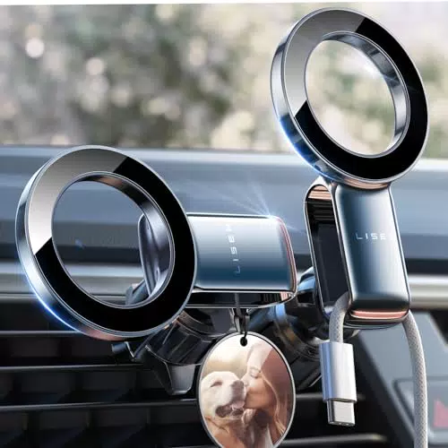 LISEN für MagSafe Autohalterung Handyhalterung Auto Magnet iPhone Handyhalter Auto Lüftung KFZ für iPhone 15 14 13 12 Pro Max Mini
