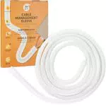 LIVAIA Kabelkanal : selbstschließender Kabelkanal weiß für besseres Schreibtisch Kabelmanagement 12 mm bis 20 mm x 3 m Kabelschlauch weiß zuschneidbarer Cable Protector für zu Hause und Büro…