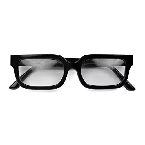 LONDON MOLE Eyewear |Icy Blue Light Blocking-Brille |Quadratische/rechteckige Gläser |Coole blaue Blocker |Anti-Augenbelastung für Bildschirme |Herren Damen Unisex |Federscharniere |